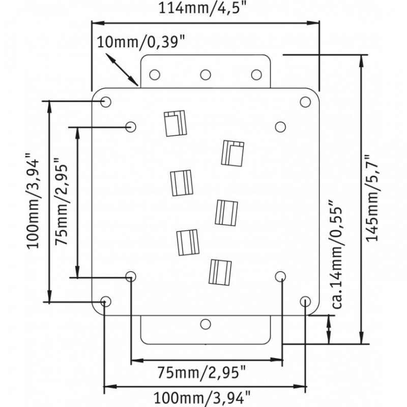 Suport TV de perete fix pentru televizoare cu ecran plat - Vogels - M40000